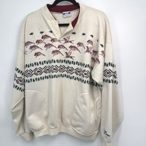 Vintage Zion National Park Graphic Sweatshirt Mens XL Western Indie 90s